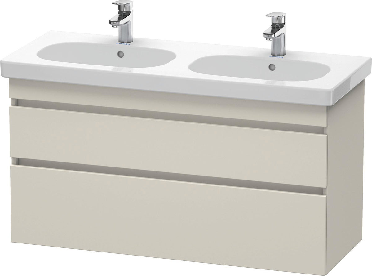 Duravit DuraStyle Waschtischunterbau 1150 mm, 2 Schubkästen, weiß matt – wandhängend