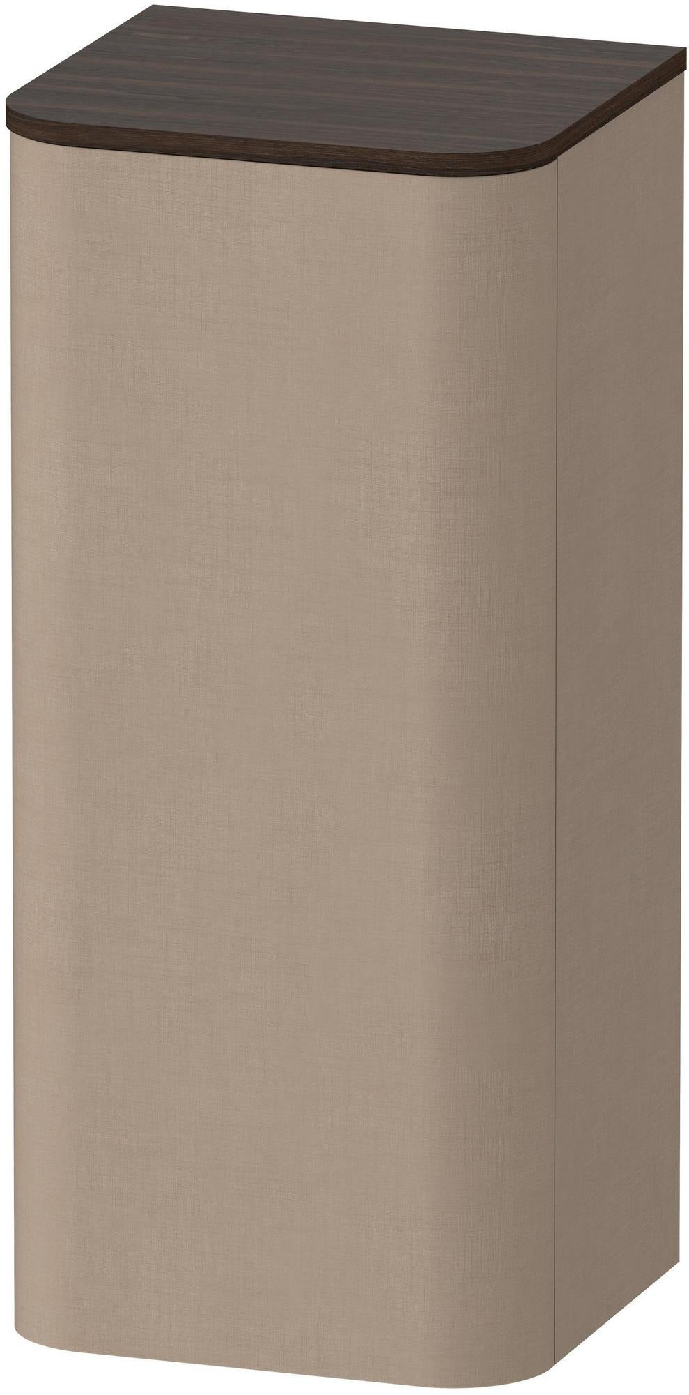 DURAVIT Happy D.2 Halbhochschrank 400 mm taupe supermatt mit Tip-on und Soft-Close