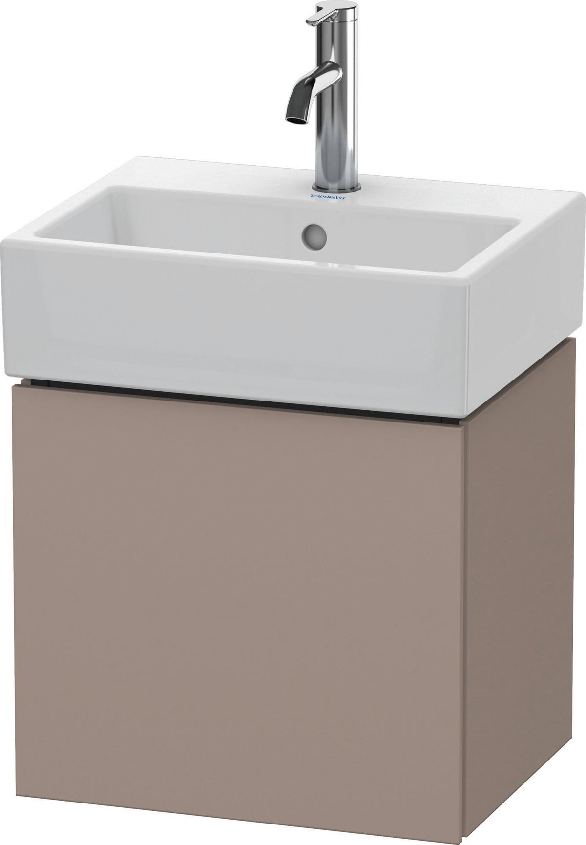 Duravit L-Cube Waschtischunterbau 434 mm weiß matt, 1 Tür links, wandhängend