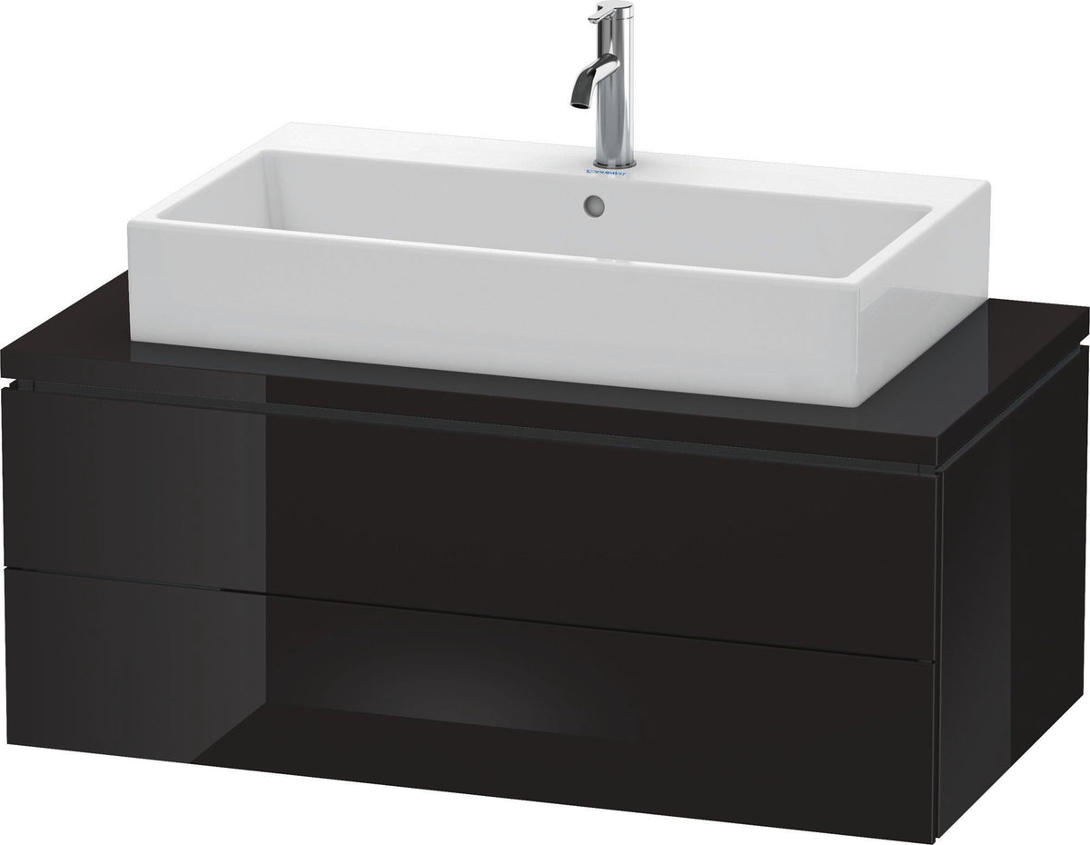 Duravit L-Cube Konsolenwaschtischunterbau 1020 mm betongrau matt mit 2 Schubkästen und Tip-On-Technik