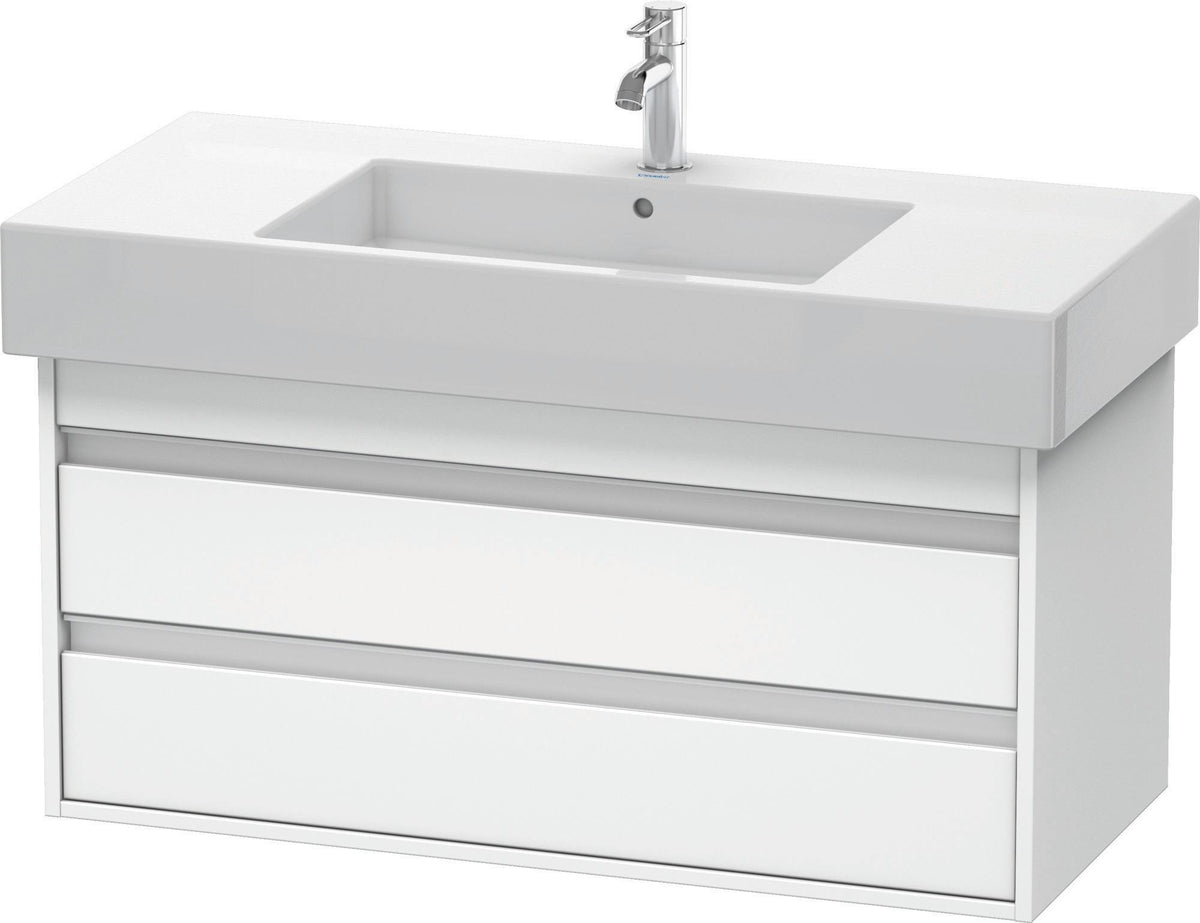 DURAVIT Ketho Waschtischunterbau 1000 mm wandhängend, 2 Schubkästen, weiß matt, für Vero 032910