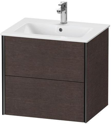 Duravit Waschtischunterbau XVIU 610x560x480mm 2 Schubkästen Ahorn Mitte s-matt