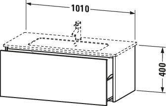 Duravit Waschtischunterbau XSquare 1010 mm wandhängend für ME by Starck