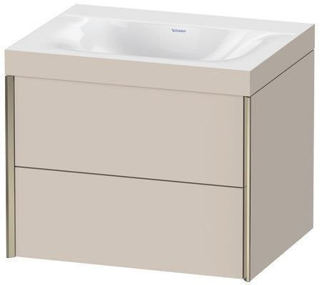 Duravit Möbelwaschtischset XVIU 600x480mm Cha ma / ta s-matt Ra 83 o HL