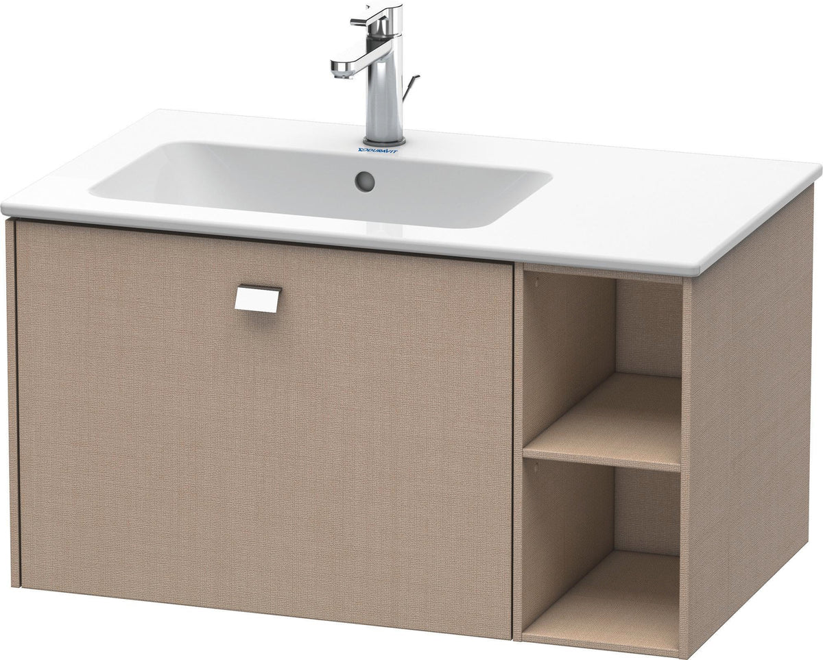 DURAVIT Brioso Waschtischunterbau 820 mm, 1 Auszug, Becken links, Betongrau Matt