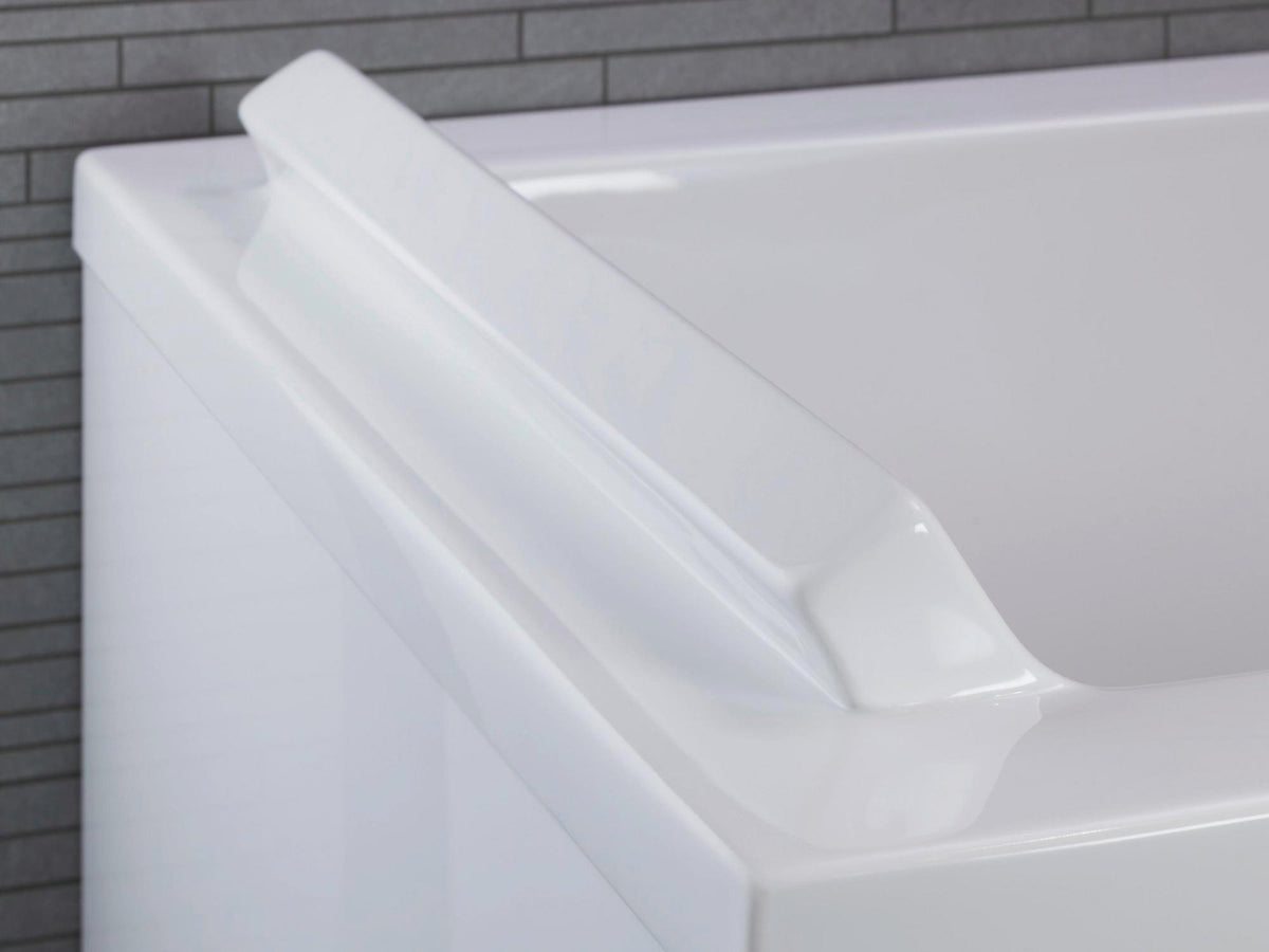 DURAVIT Starck Badewanne 1900x900 mm Einbau mit Mittelablauf, 2 Rückenschrägen, Weiß