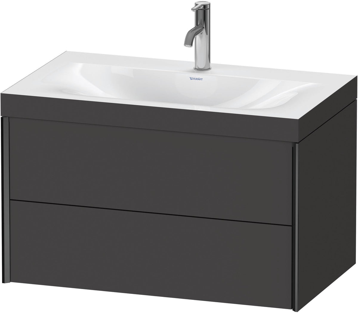 DURAVIT XViu c-bonded Waschtischset wandhängend 800x480x503mm mit 2 Schubkästen, Push-Open und Soft-Close