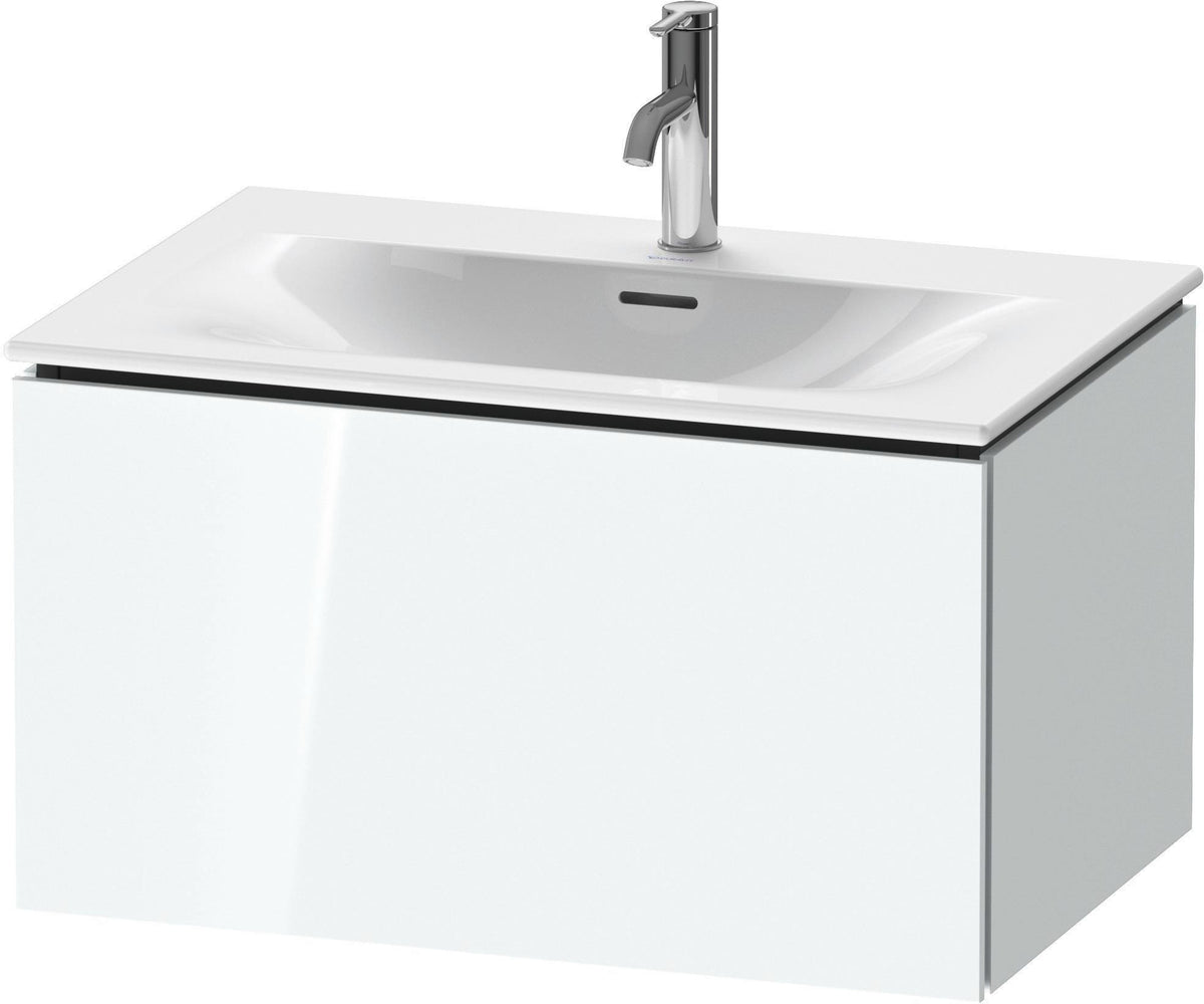 Duravit L-Cube Waschtischunterbau wandhängend 720 mm weiß matt mit 1 Auszug und Tip-On-Technik
