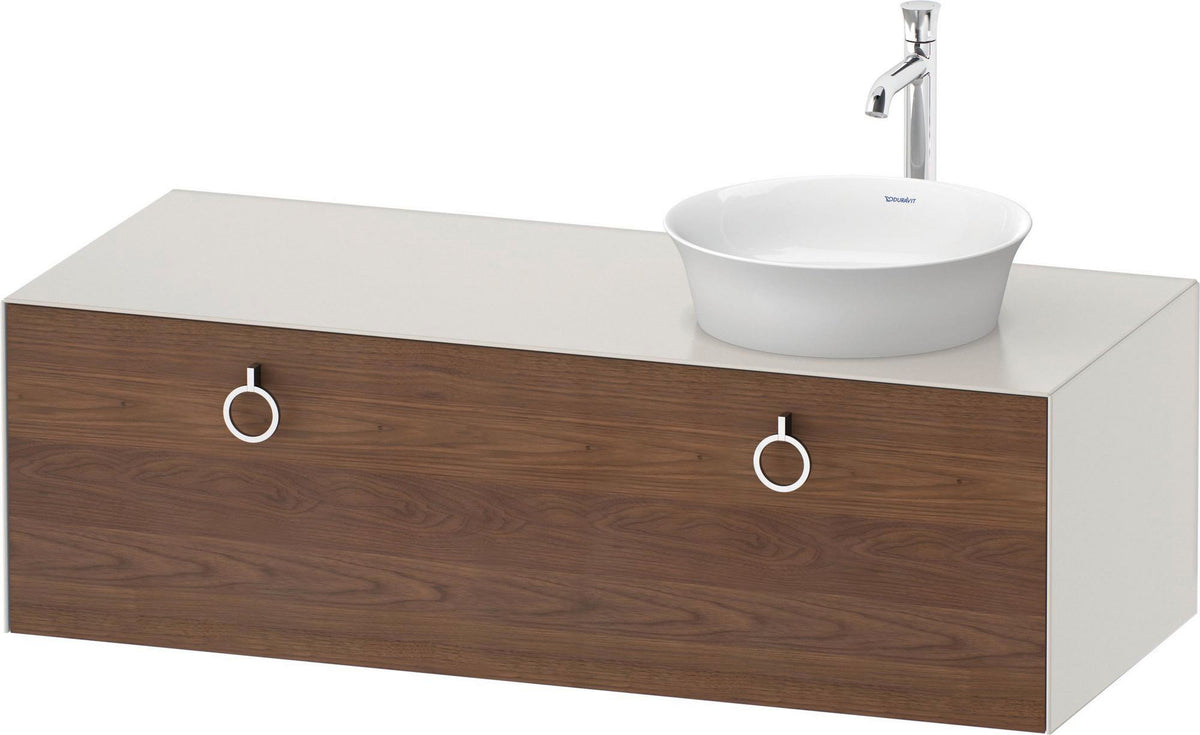DURAVIT White Tulip Waschtischunterbau 1300 mm wandhängend, 1 Auszug, weiß seidenmatt
