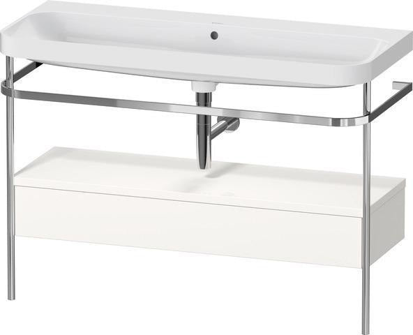 Duravit Waschtischset Happy D.2 Plus 1175x490mm Taupe Supermatt Ein Hahnloch