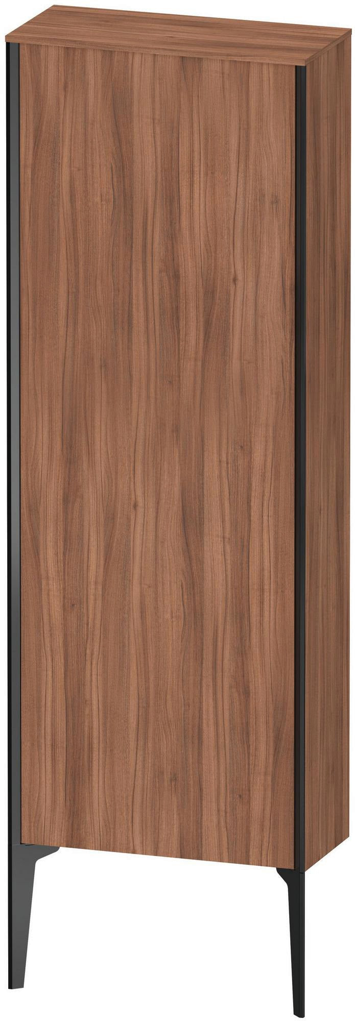 Duravit XViu Halbhochschrank 1330 mm Nussbaum dunkel matt, 1 Tür, Soft-Close, Push-Open