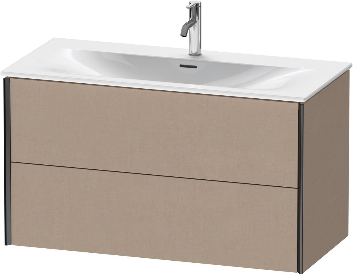 DURAVIT XViu Waschtischunterbau wandhängend 1010 mm, 2 Schubkästen, weiß matt – mit Tip-On-Technik