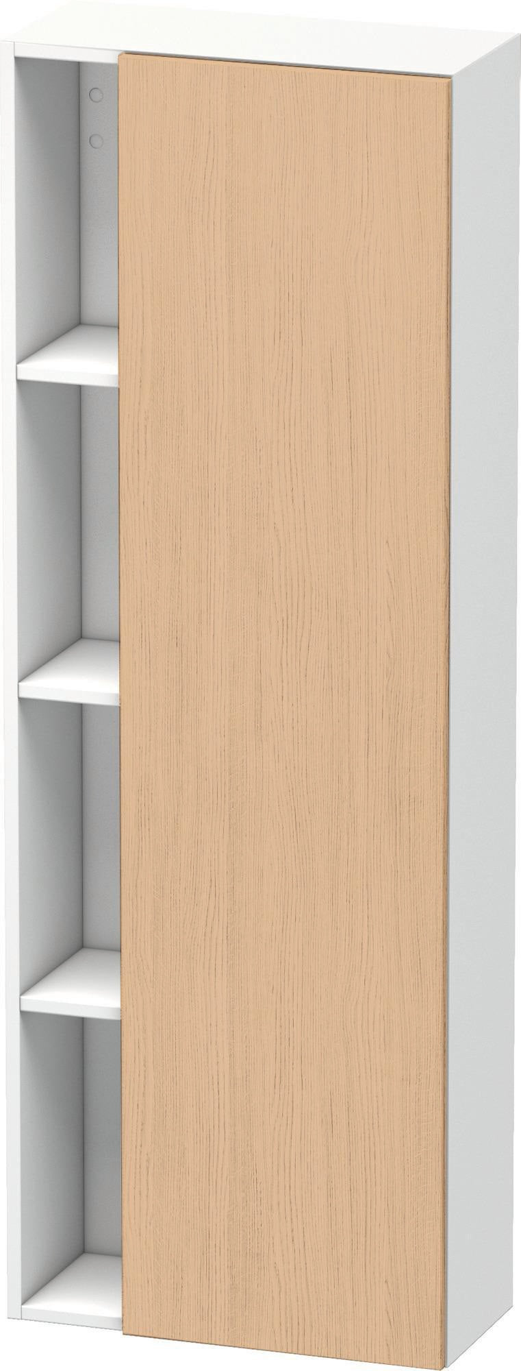 DURAVIT DuraStyle Hochschrank 1400 mm, 1 Tür links, weiß matt – wandhängend mit Soft-Close