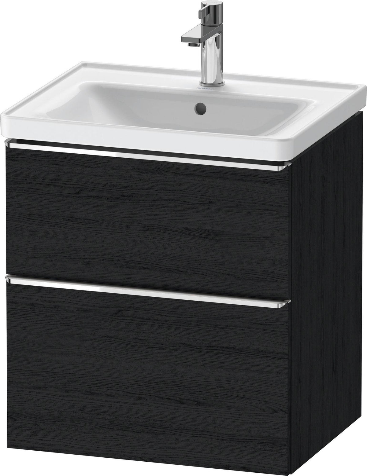 Duravit D-Neo Waschtischunterbau 584 mm betongrau matt mit Auszug und Schubkasten
