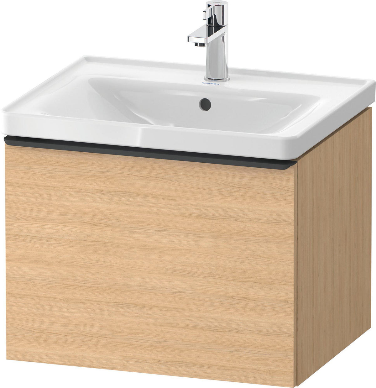DURAVIT D-Neo Waschtischunterbau 584 mm betongrau matt mit 1 Auszug und Soft-Close