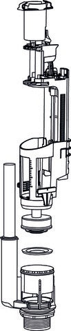 Duravit Ablaufventil für Starck 1 Spk 0074173 8, 0074173900 – Universal Spülventil