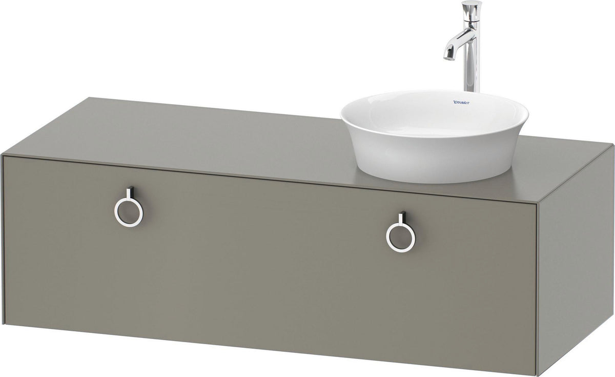 DURAVIT White Tulip Waschtischunterbau 1300 mm wandhängend, 1 Auszug, weiß seidenmatt