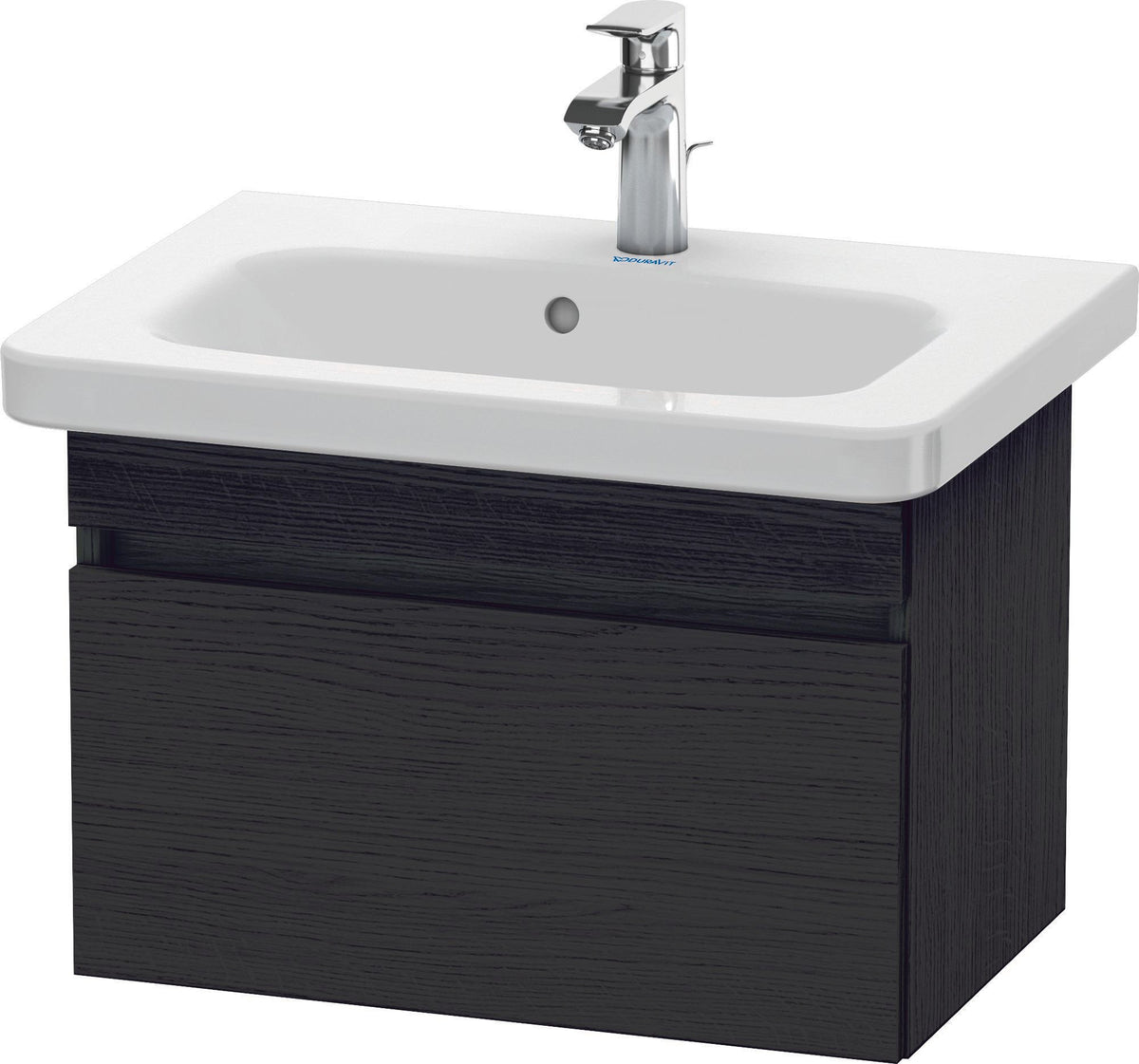 DURAVIT DuraStyle Waschtischunterbau wandhängend 580 mm betongrau matt mit Soft-Close-Auszug