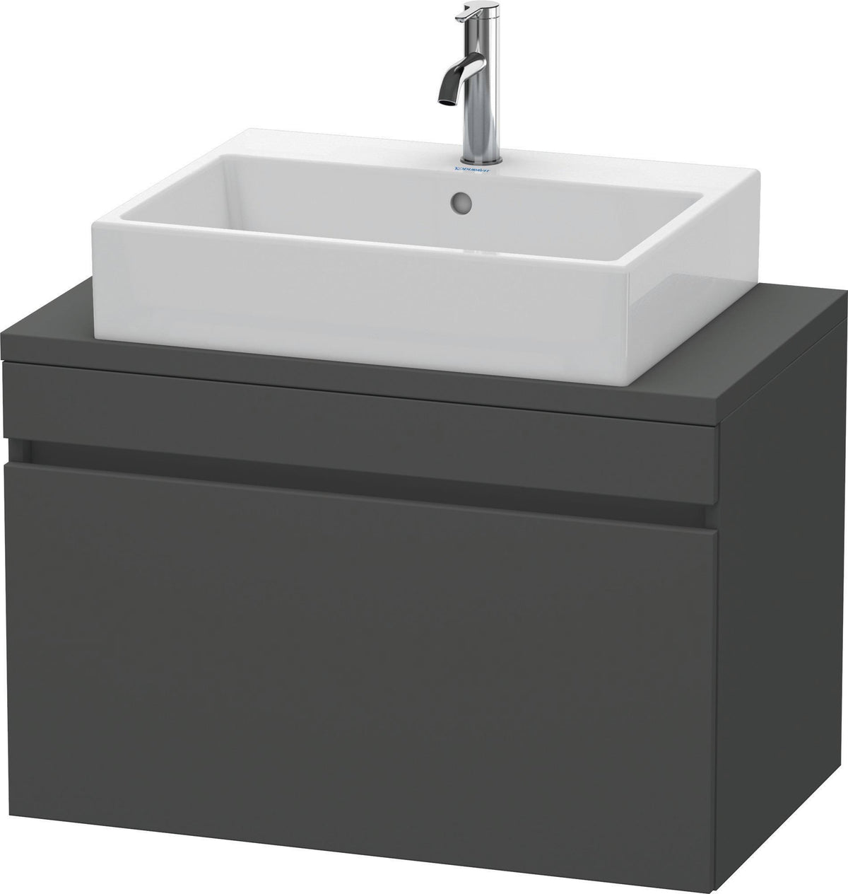 Duravit DuraStyle Waschtischunterbau 800 mm betongrau matt mit 1 Auszug und Soft-Close