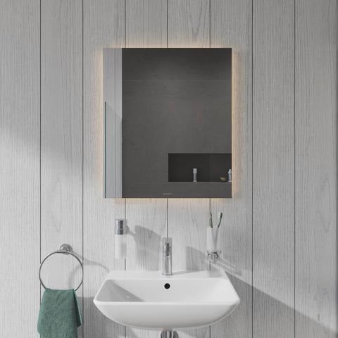 DURAVIT Waschtisch ME by Starck 550 mm Weiß Seidenmatt mit Überlauf und Hahnloch