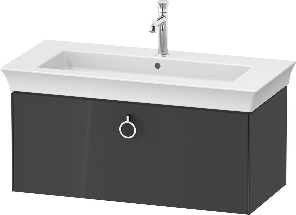 DURAVIT White Tulip Waschtischunterbau 984 mm, 1 Auszug, wandhängend, weiß seidenmatt, mit Griff
