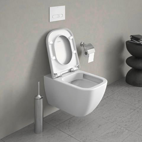 DURAVIT WC-Sitz Happy D.2 Anthrazit matt mit Absenkautomatik und Edelstahl-Scharnieren