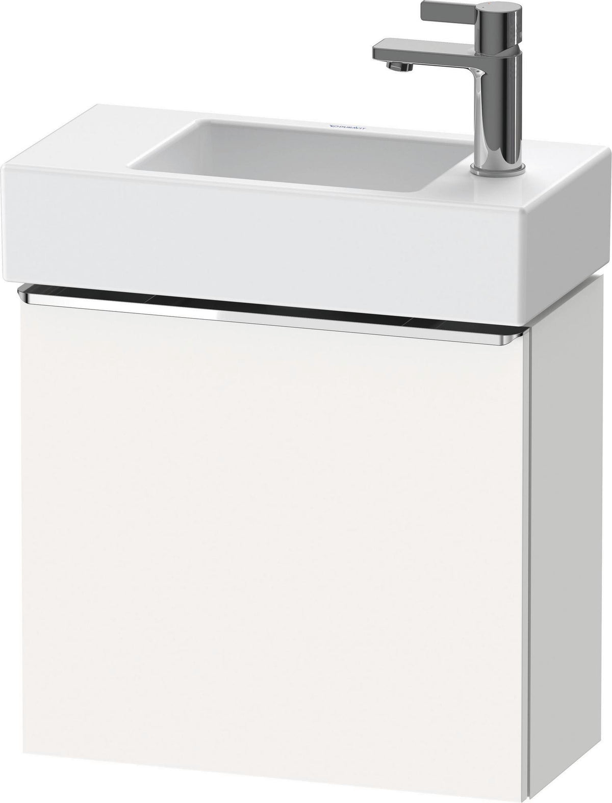 DURAVIT D-Neo Waschtischunterbau 484 mm Eiche Schwarz Matt, 1 Tür, Bronze Griff