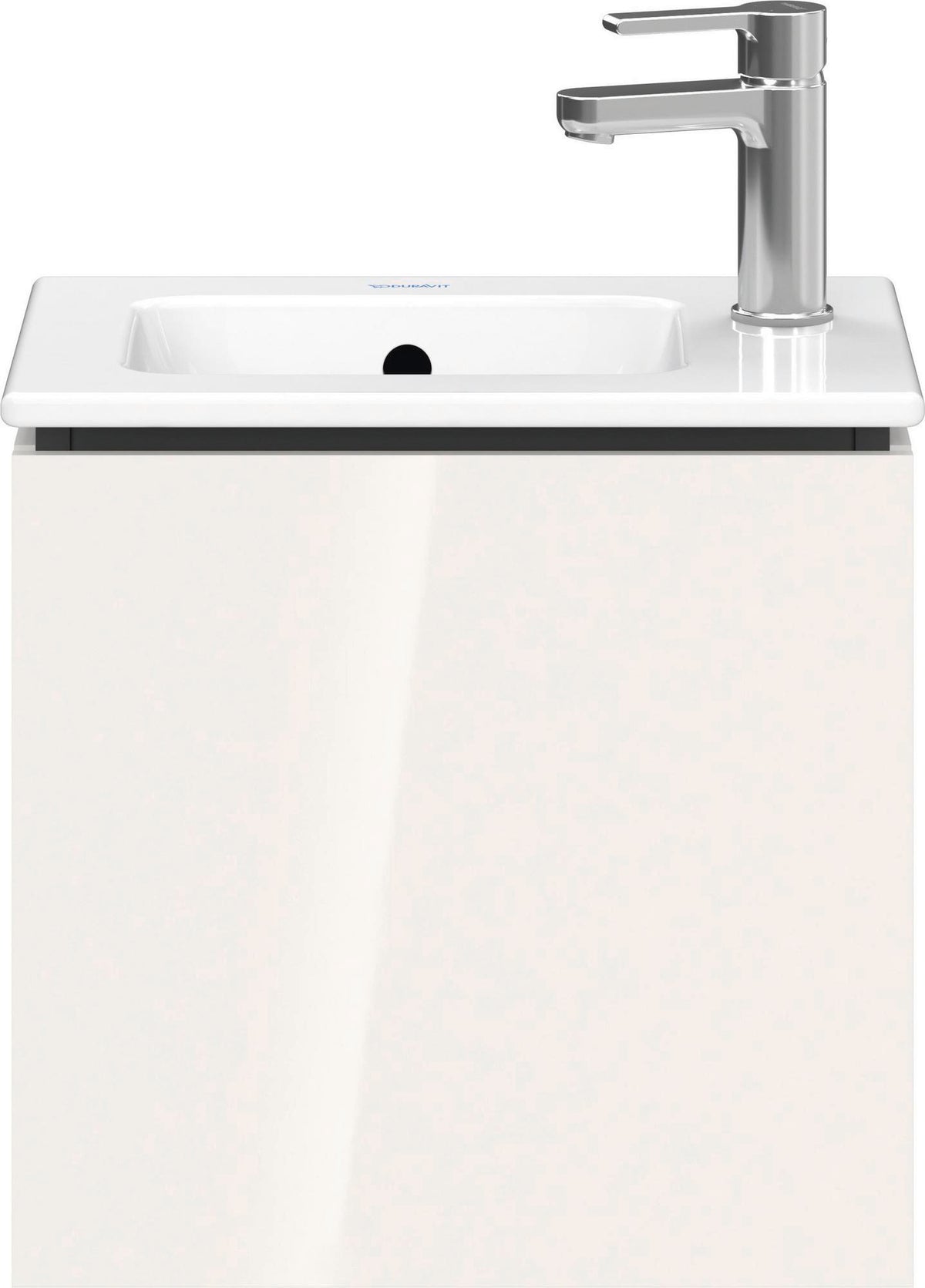 Duravit L-Cube Waschtischunterbau 420 mm wandhängend, 1 Tür rechts, weiß matt – Christian Werner Design
