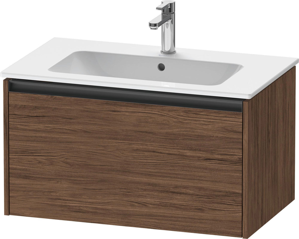 DURAVIT Ketho.2 Waschtischunterbau 810 mm betongrau matt mit Soft-Close-Auszug