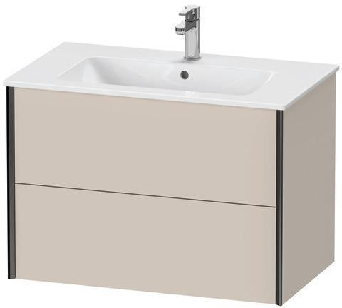 Duravit XVIU Waschtischunterbau 810 mm mit 2 Schubkästen in Stone Grey Matt