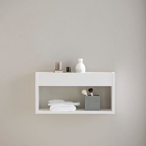 DURAVIT Wandregal Ketho 500 mm weiß matt – Wandhängendes Badregal mit Befestigungsmaterial