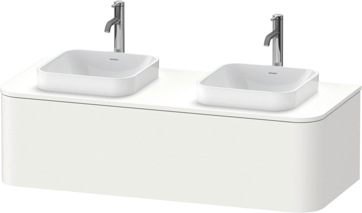 DURAVIT Happy D.2 Konsolenwaschtischunterbau 1300 mm Taupe supermatt mit Tip-On Technik
