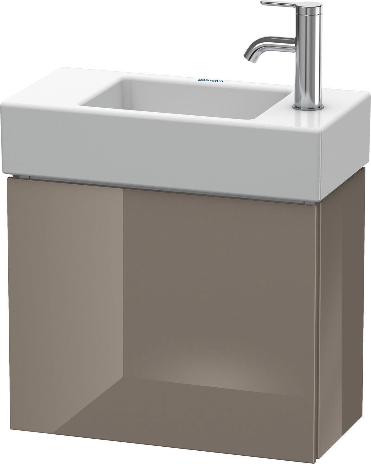 DURAVIT L-Cube Waschtischunterbau 480 mm wandhängend, 1 Tür, betongrau matt