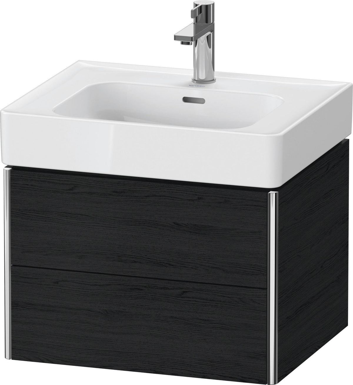 Duravit XSquare Waschtischunterbau 584 mm, 2 Schubkästen, Tip-on, Taupe