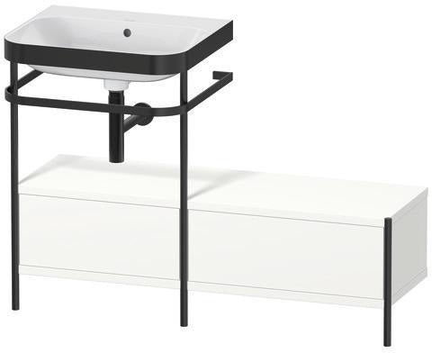 Duravit Happy D.2 Plus Waschtischunterbau 1200x490mm mit Metallkonsole, supermatt