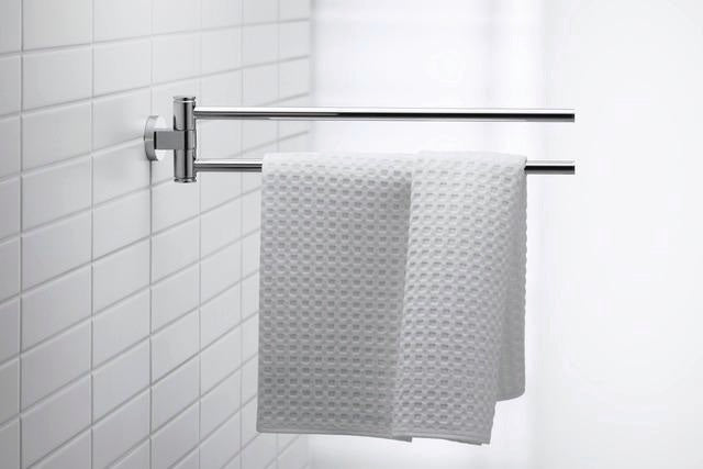 DURAVIT D-Code Handtuchhalter 2-armig schwenkbar 447 mm Chrom