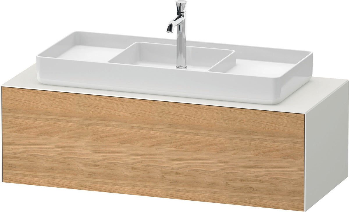 DURAVIT White Tulip Konsolen-Waschtischunterbau 1300 mm, wandhängend, weiß seidenmatt, 1 Auszug
