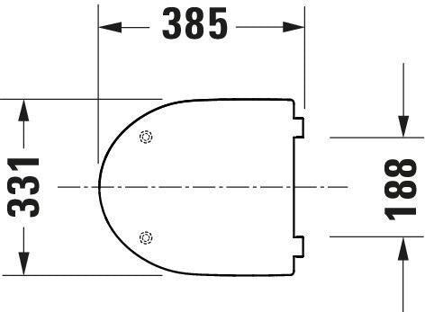 Duravit No.1 WC-Sitz Weiß mit Absenkautomatik und Edelstahl-Scharnieren