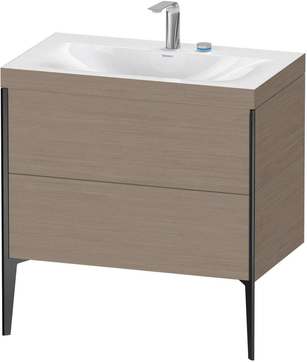 DURAVIT XViu c-bonded Waschtischset 800 mm mit 2 Auszügen, bodenstehend, Soft-Close