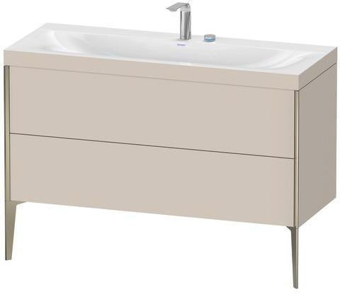 Duravit XViu Möbelwaschtisch-Set 1200 mm mit Unterschrank Nussbaum und Keramik-Waschtisch