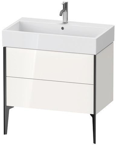 Duravit Waschtischunterbau XVIU 493x784x454mm Prof. Champ matt weiß matt – 2 Auszüge, Tip-On-Technik
