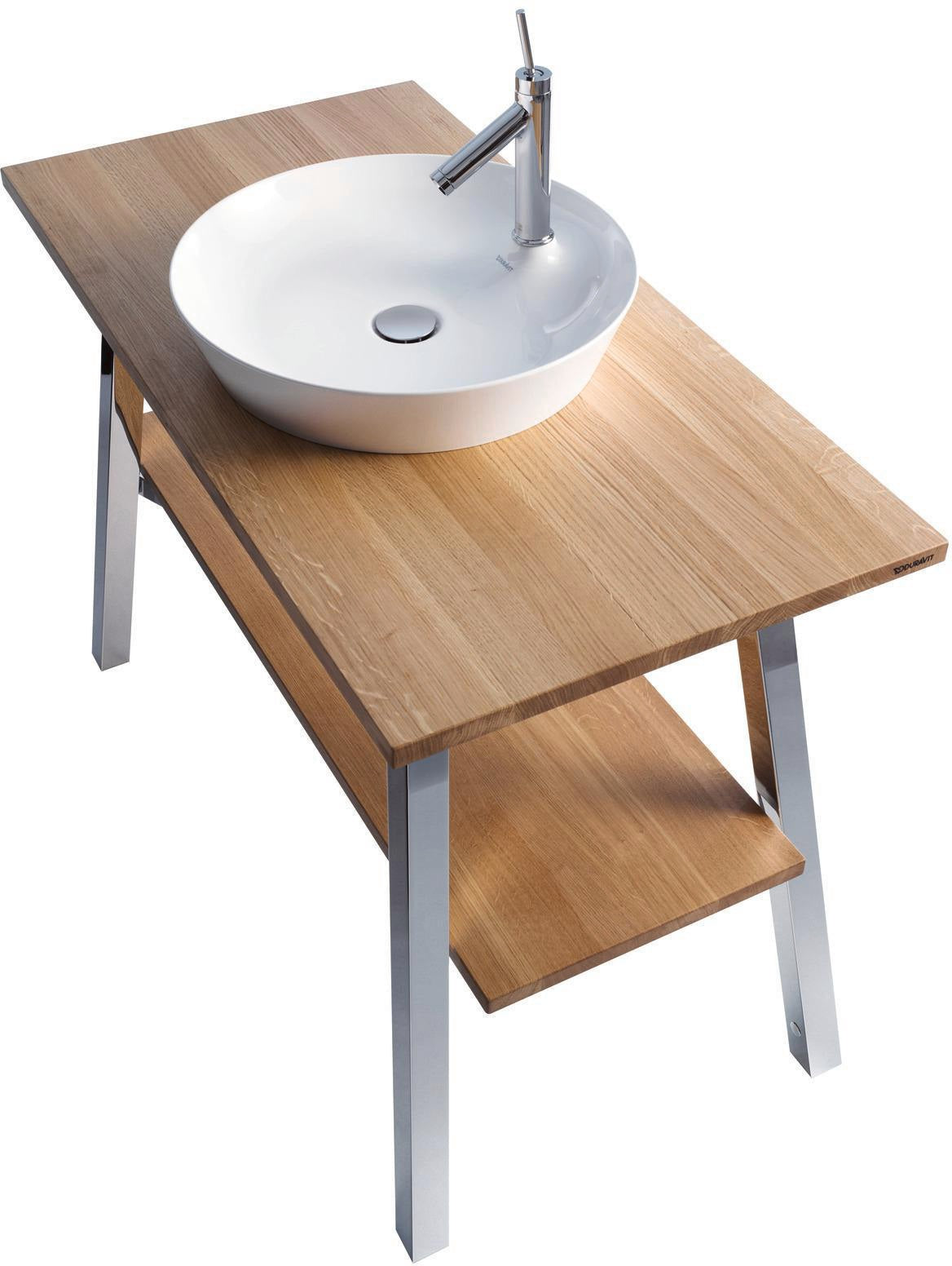DURAVIT Cape Cod Aufsatzbecken 480 mm, Weiß Seidenmatt, mit Armatureninsel, ohne Überlauf