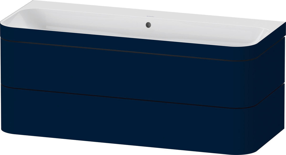 Duravit Happy D.2 c-bonded Waschtischset 1175 mm wandhängend mit 2 Schubkästen und Tip-on Technik