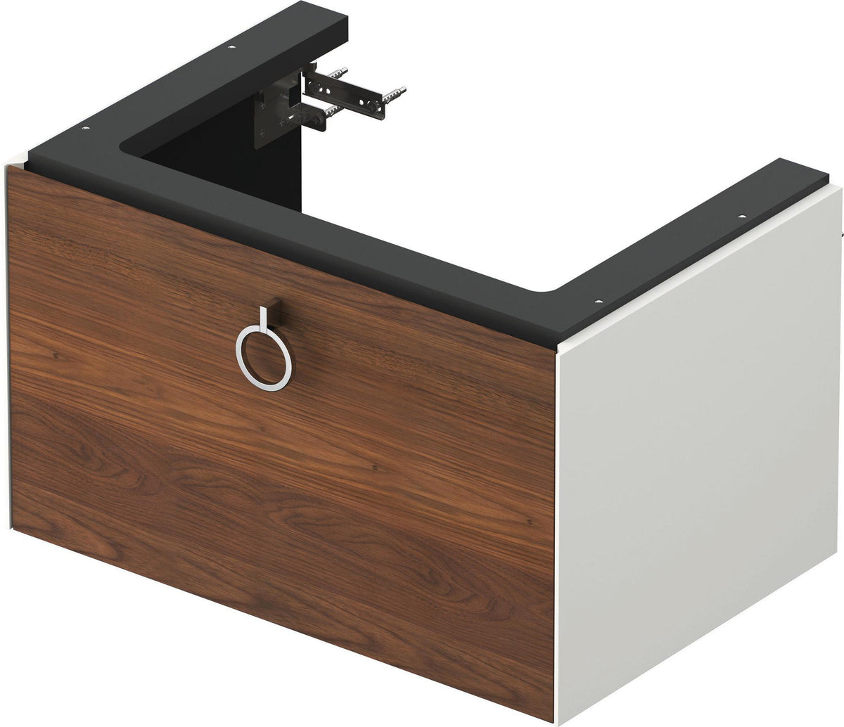 DURAVIT White Tulip Waschtischunterbau wandhängend 684 mm mit Auszug und Innenbeleuchtung