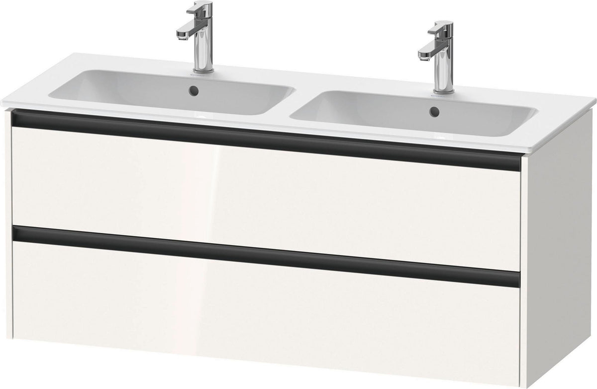 DURAVIT Ketho.2 Waschtischunterbau 1280 mm betongrau matt mit 2 Schubkästen und Soft-Close