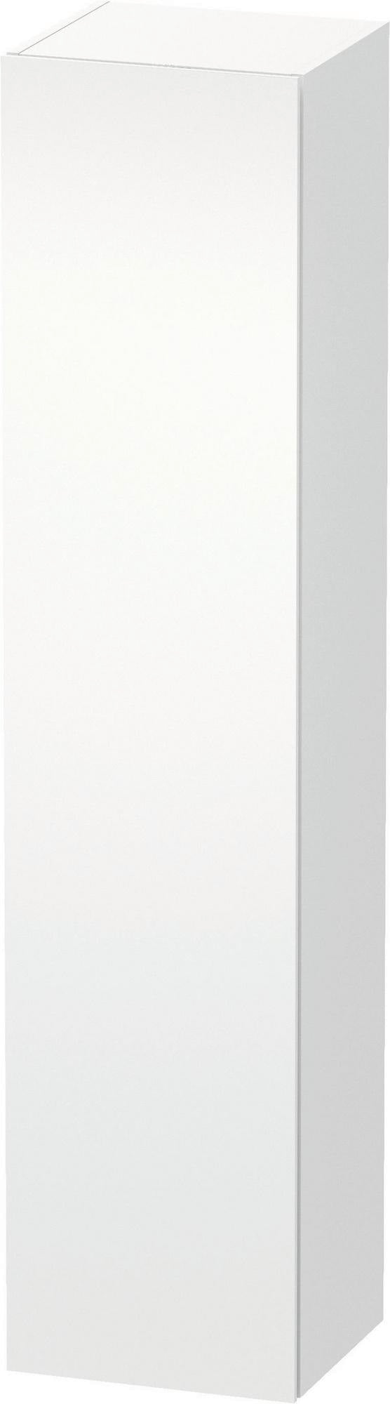 Duravit L-Cube Hochschrank 363x400x1760mm, 1 Tür links, weiß matt – wandhängend mit Soft-Close