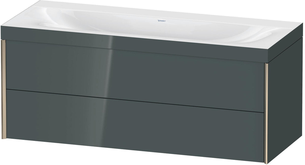DURAVIT XViu c-bonded Waschtischunterbauset 1200 mm wandhängend mit 2 Schubkästen