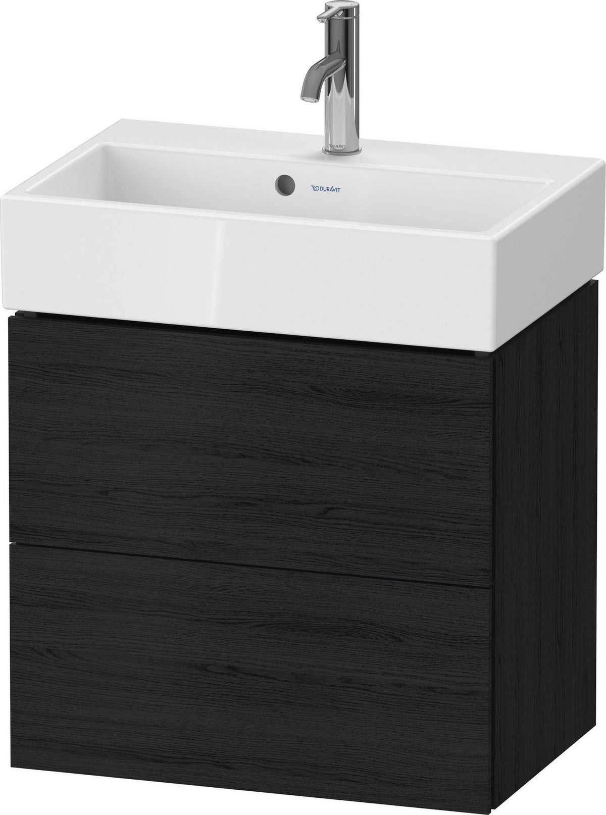 DURAVIT L-Cube Waschtischunterbau wandhängend, 2 Schubkästen, Weiß Matt, 584 mm