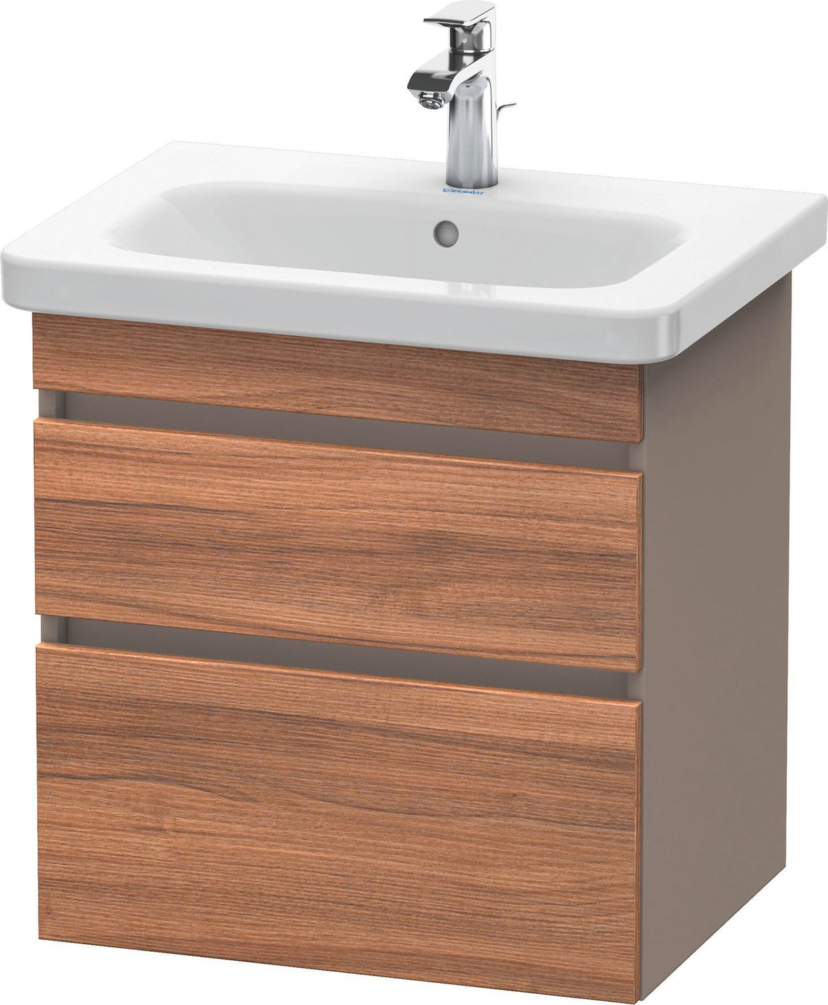 DURAVIT DuraStyle Waschtischunterbau wandhängend 580 mm mit 2 Schubkästen, weiß matt