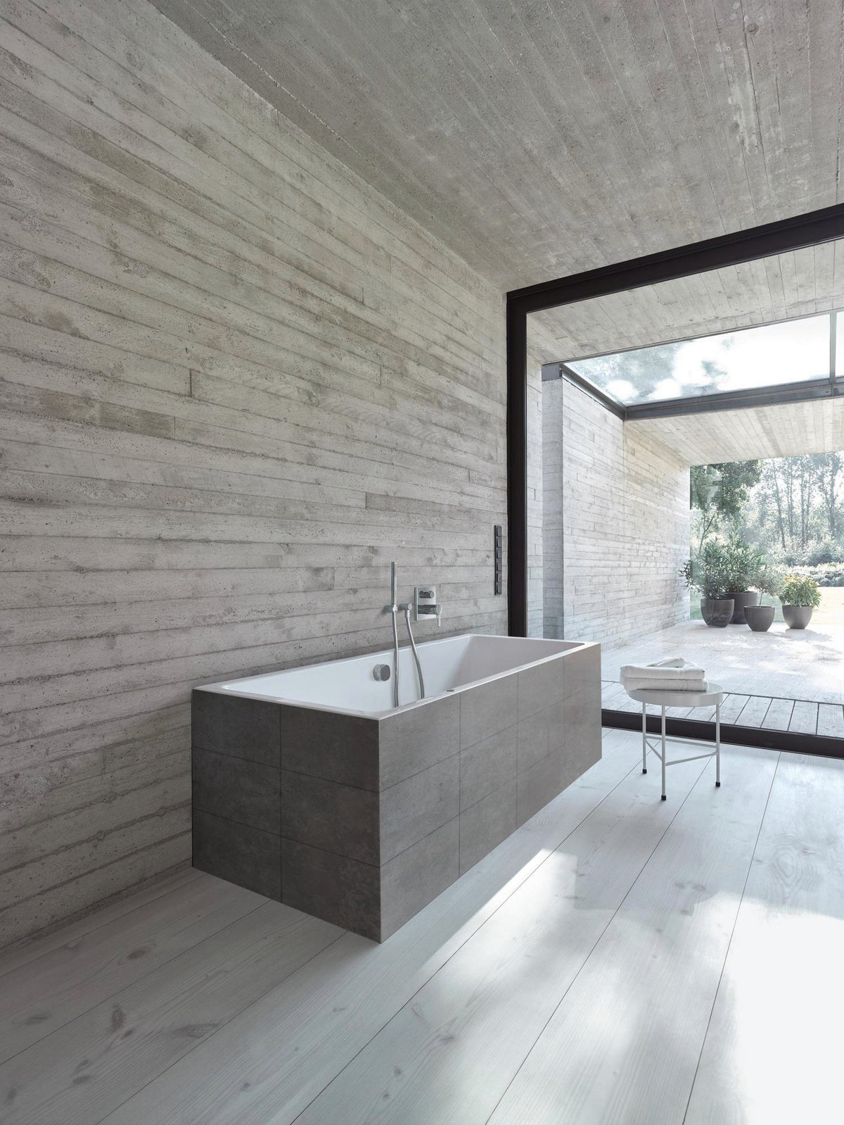 DURAVIT C.1 Einhebel-Wannenmischer Aufputz – Keramikmischsystem, Schwarz Matt, 189,5 mm